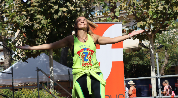 Zumba en el festival 